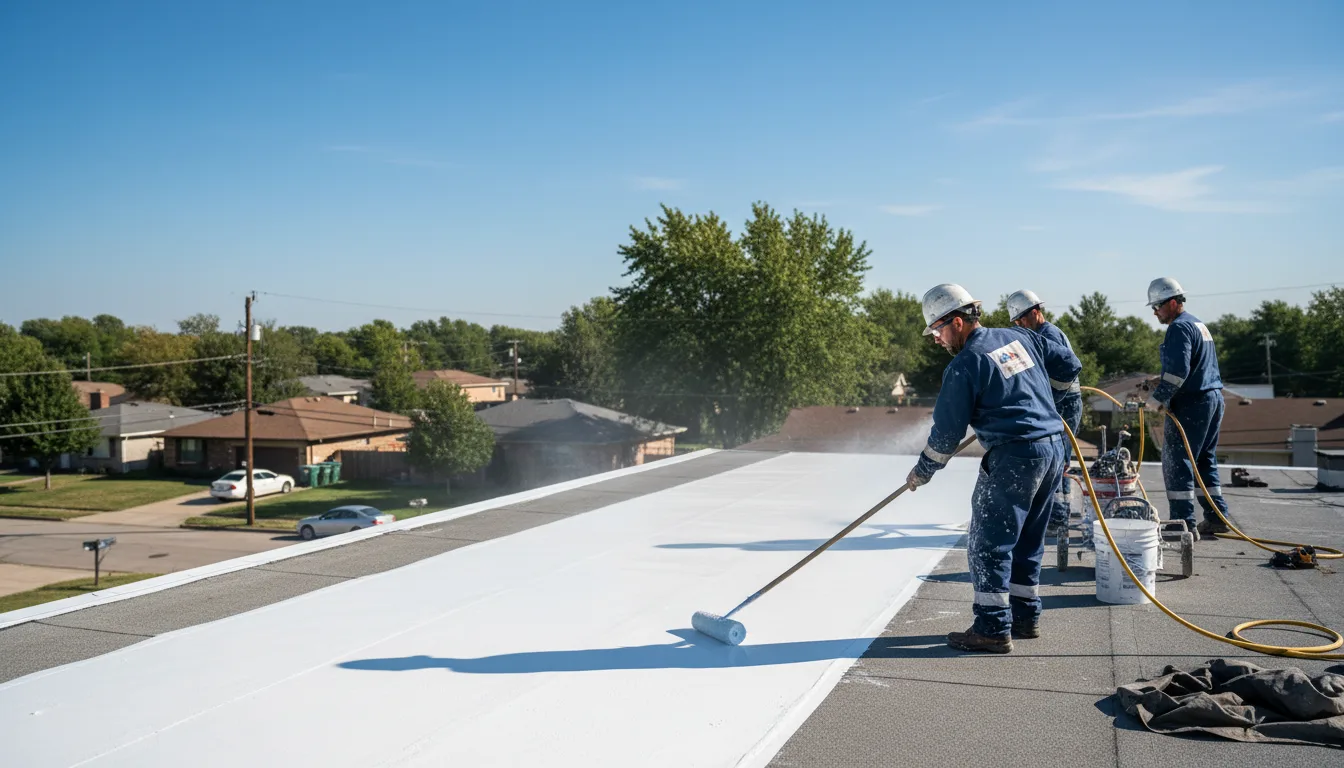 Commercial roof coating in Hydes, MD near me